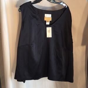 Deep navy 💯 silk lined shell NWT